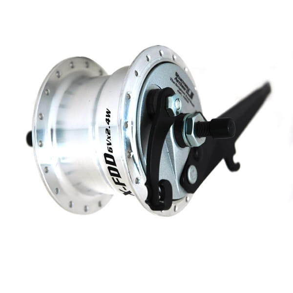 Voornaaf / 100 MM / Vaste as 140 MM / Trommelrem 70 MM / 36GTS / Sturmey Archer / X-FDD 6V-3.0W