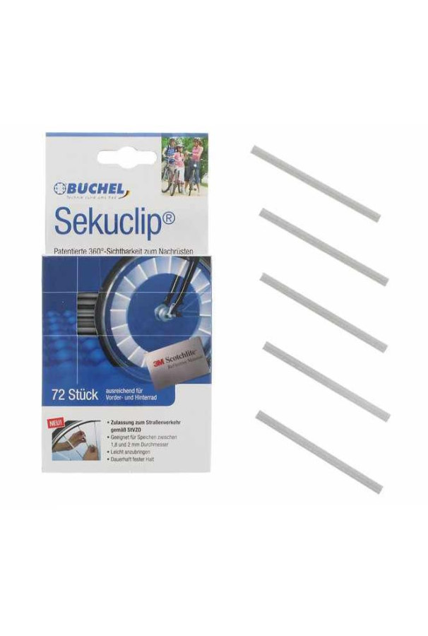 Odblask na szprychę Buchel Sekuclip 1szt