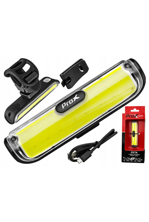 Lampa przód PROX Zeta COB LED 100Lm, USB 500mAh
