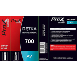 Dętka PROX 700 x 35-42 AV 35mm BOX