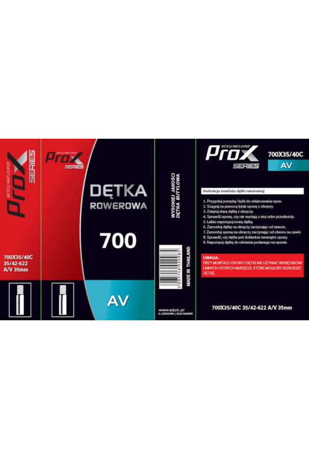 Dętka PROX 700 x 35-42 AV 35mm BOX