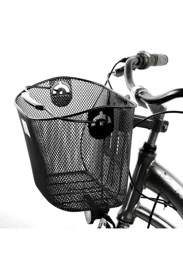 Koszyk metalowy New Looxs Toscane czarny ściągany